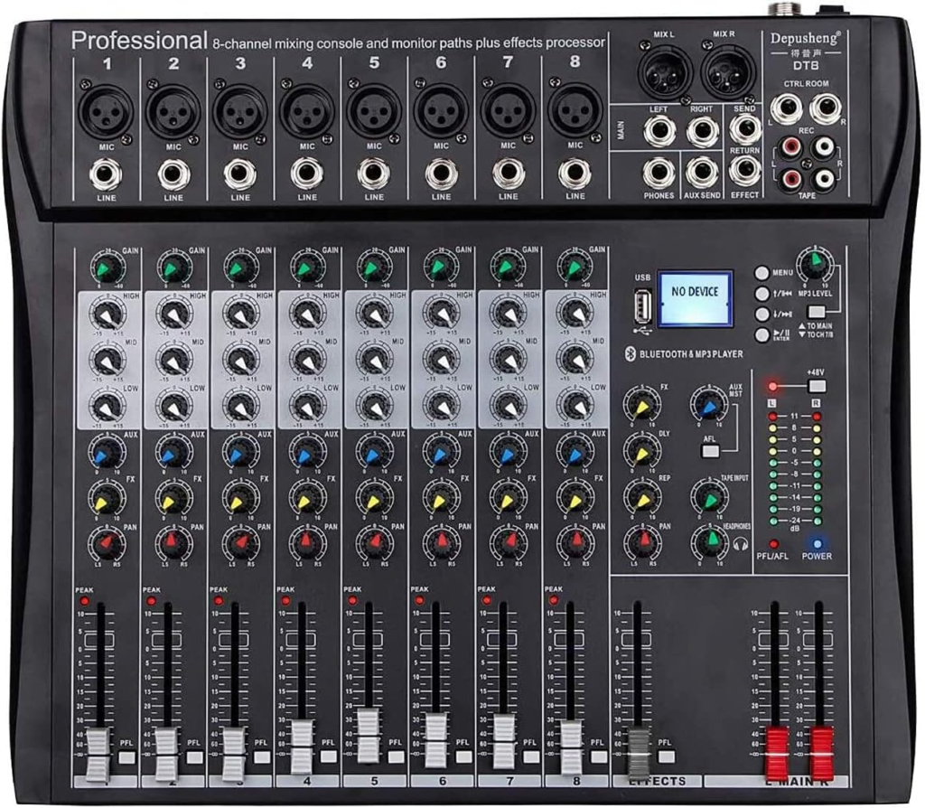 Consola Mezcladora DJ Depusheng DT8